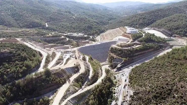 Yatağan Girme Barajı inşaatı yükseliyor
