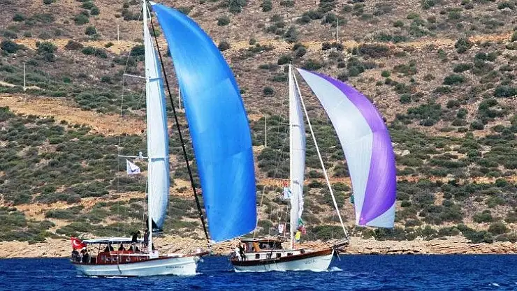Yelkenler açıldı, rota Çökertme Koyu'na çevrildi