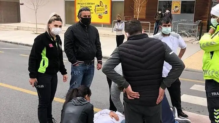 Yol vermek istedi, kaza yaptı