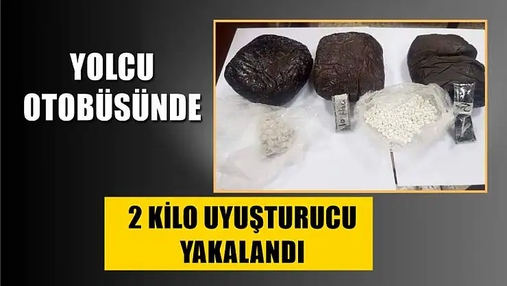 Yolcu Otobüsünde 2 Kilo Uyuşturucu Yakalandı