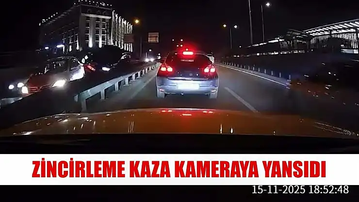 Zincirleme kaza kameraya yansıdı