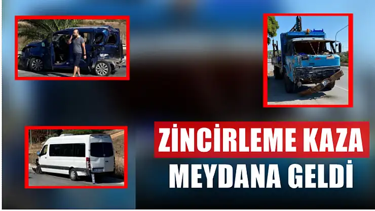 Zincirleme trafik kazası meydana geldi