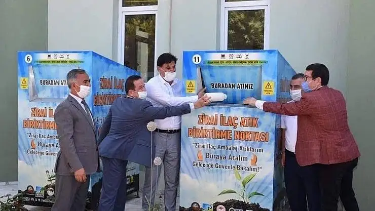 Zirai atık konteynerleri 456 noktaya yerleştiriliyor