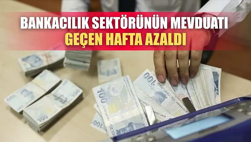 Bankacılık sektörünün mevduatı geçen hafta azaldı