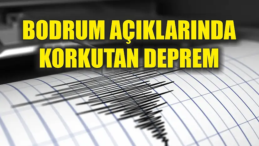 Bodrum açıklarında korkutan deprem