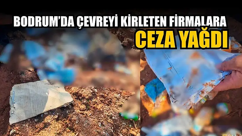 Bodrum'da çevreyi kirleten firmalara ceza yağdı