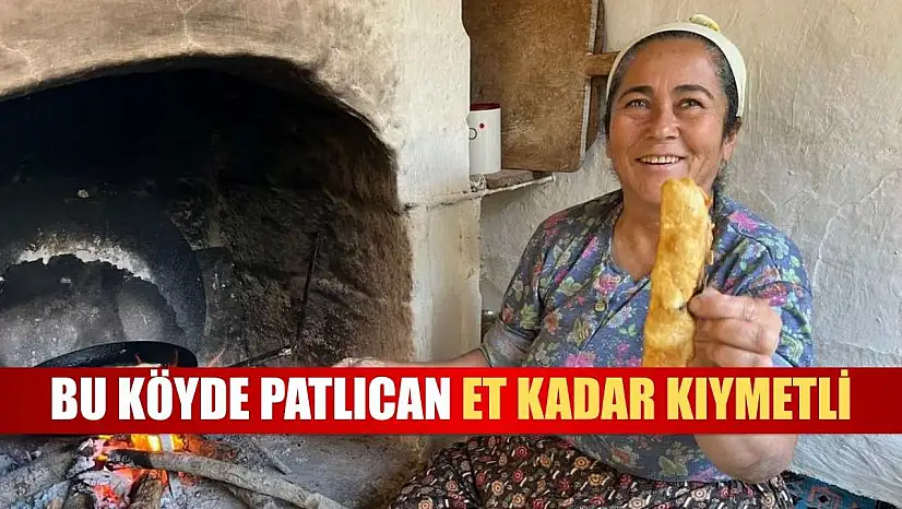Bu köyde patlıcan et kadar kıymetli