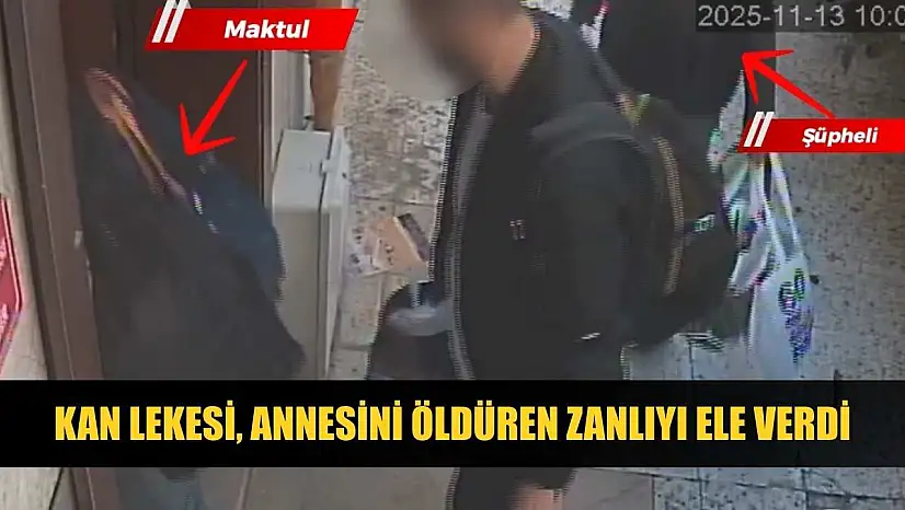 Kan lekesi, annesini öldüren zanlıyı ele verdi