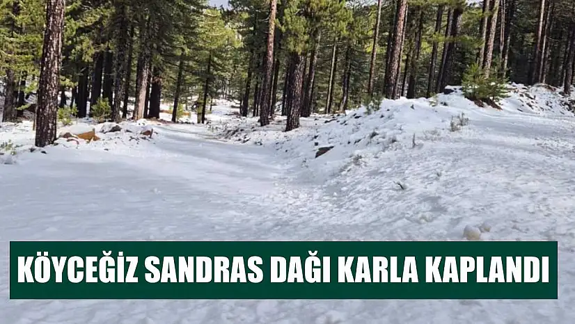 Köyceğiz Sandras Dağı karla kaplandı
