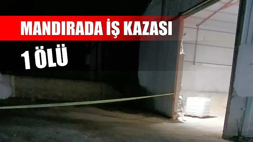 Mandırada iş kazası: 1 ölü