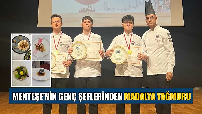Menteşe'nin genç şeflerinden madalya yağmuru