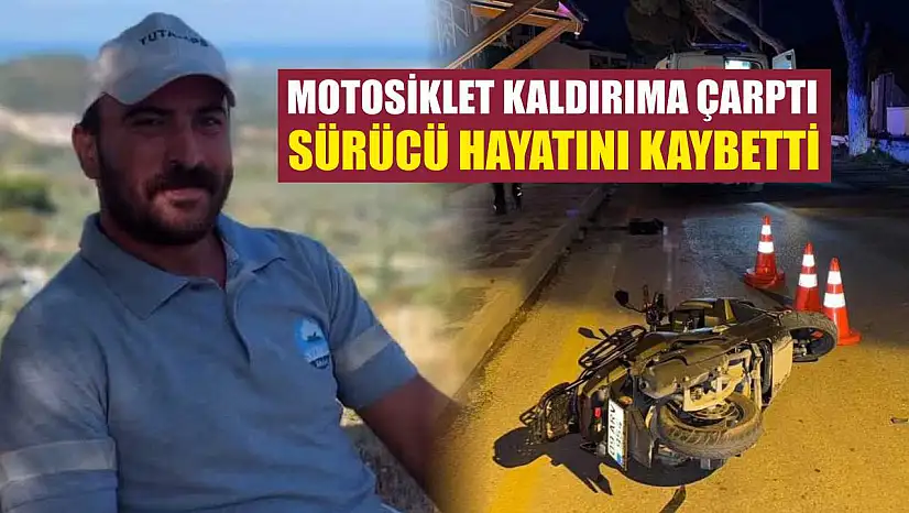 Motosiklet kaldırıma çarptı: Sürücü hayatını kaybetti