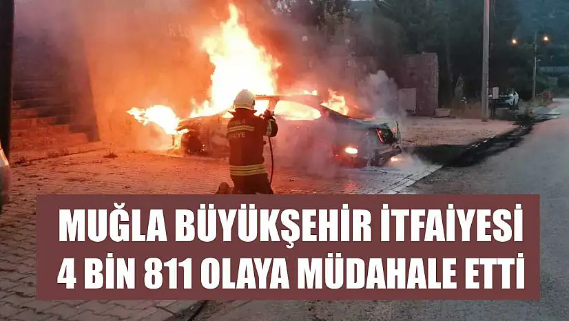 Muğla Büyükşehir İtfaiyesi 4 Bin 811 Olaya Müdahale Etti