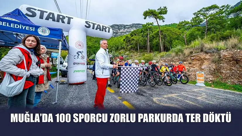Muğla'da 100 sporcu zorlu parkurda ter döktü