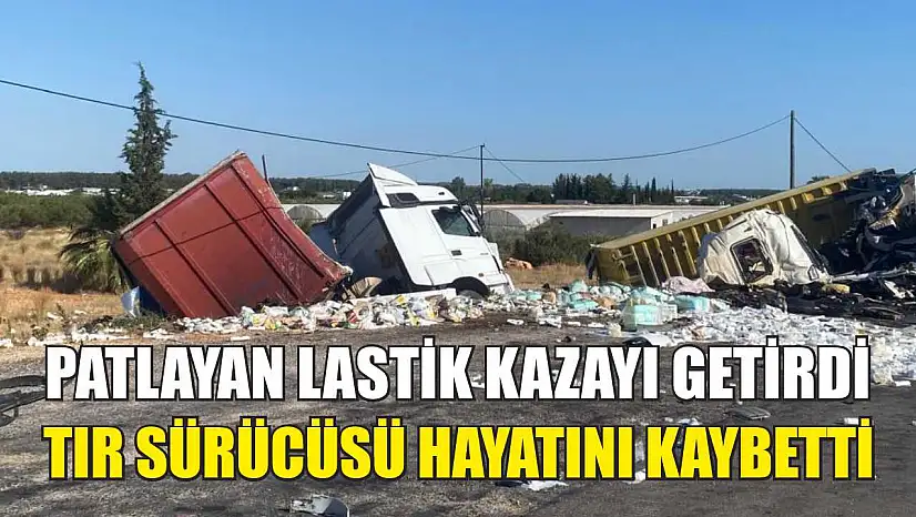 Patlayan Lastik Kazayı Getirdi: Tır Sürücüsü Hayatını Kaybetti