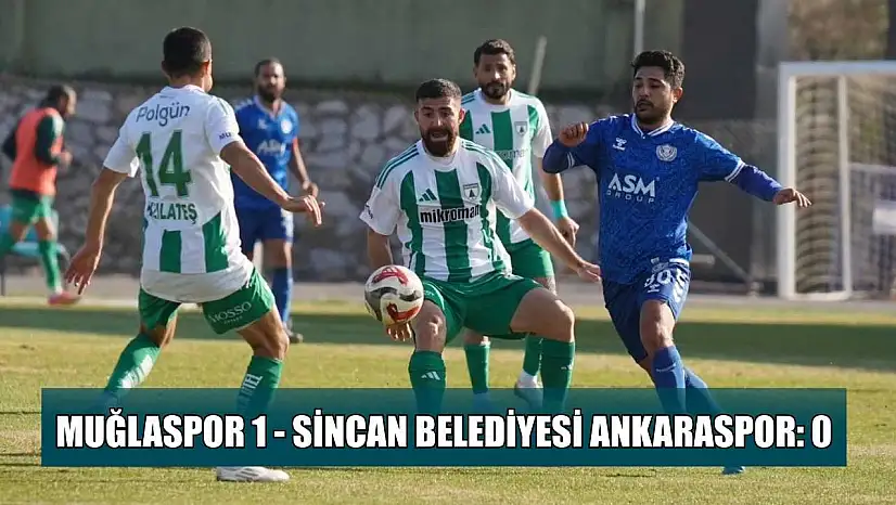 TFF 2. Lig: Muğlaspor: 1 - Sincan Belediyesi Ankaraspor: 0