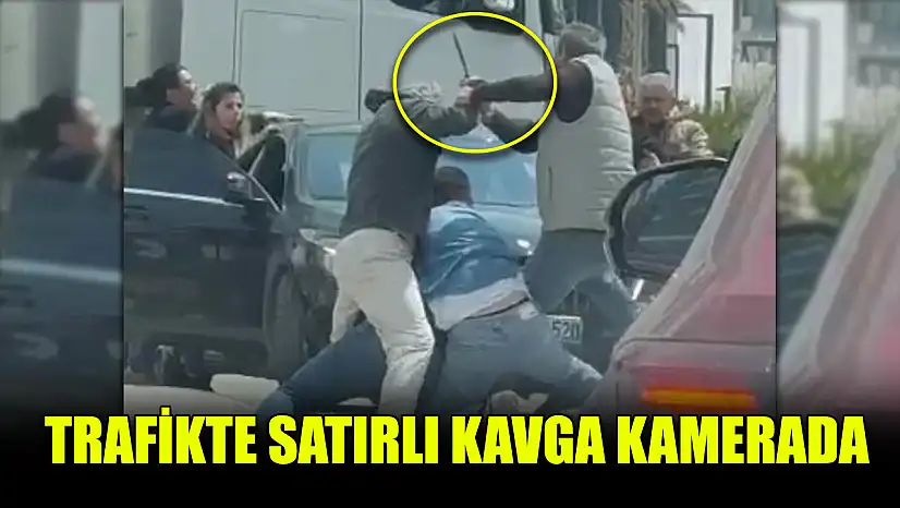 Trafikte Satırlı Kavga Kamerada