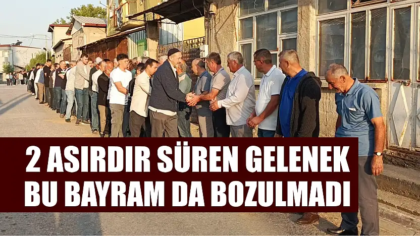 2 asırdır süren gelenek bu bayram da bozulmadı
