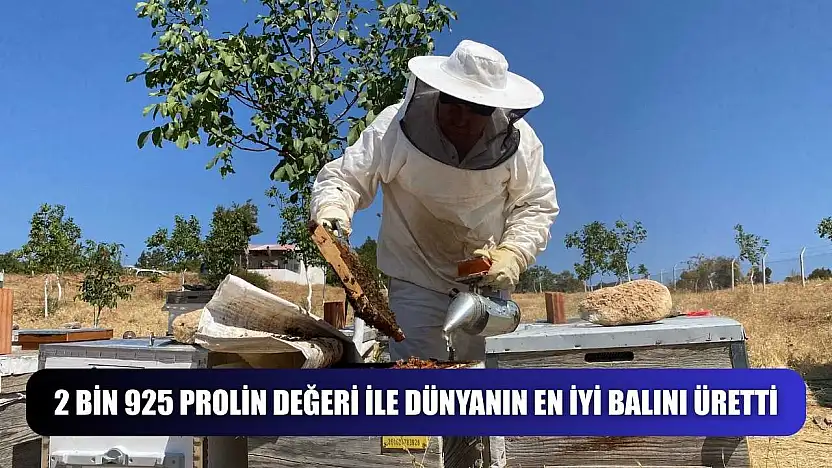 2 bin 925 prolin değeri ile dünyanın en iyi balını üretti