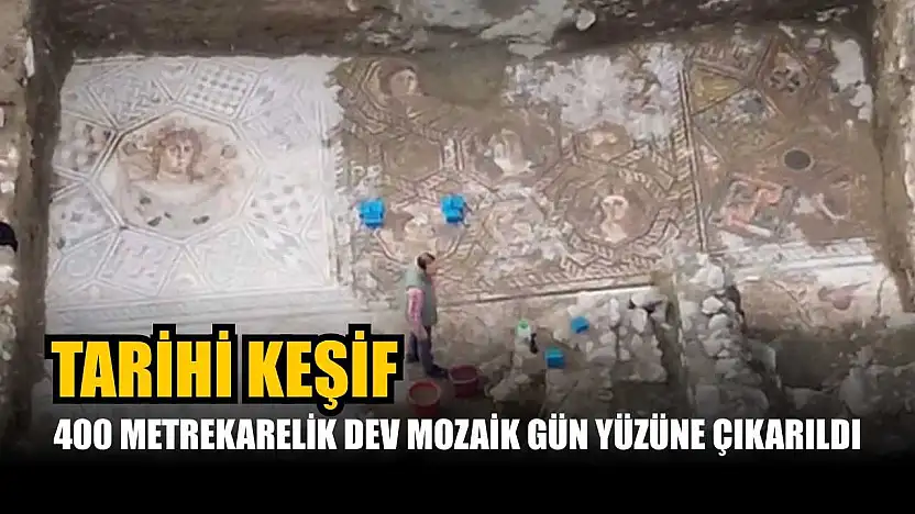 400 metrekarelik dev mozaik gün yüzüne çıkarıldı
