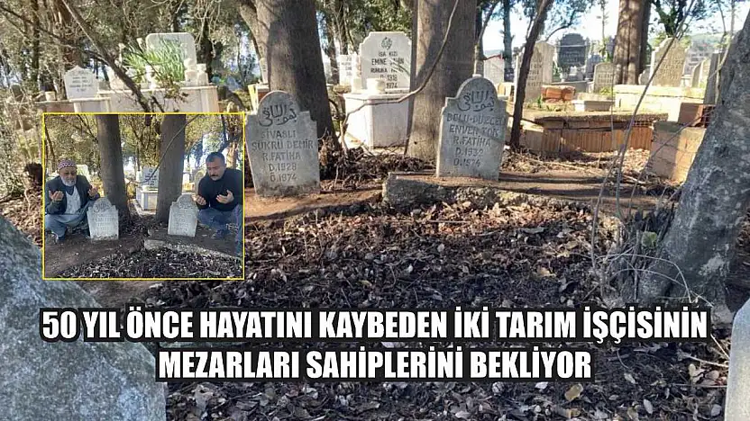 50 yıl önce hayatını kaybeden iki tarım işçisinin mezarları sahiplerini bekliyor