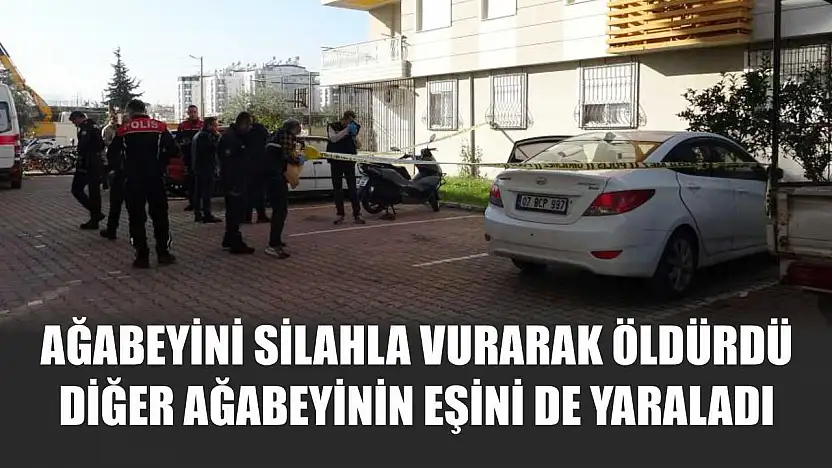 Ağabeyini silahla vurarak öldürdü, diğer ağabeyinin eşini de yaraladı