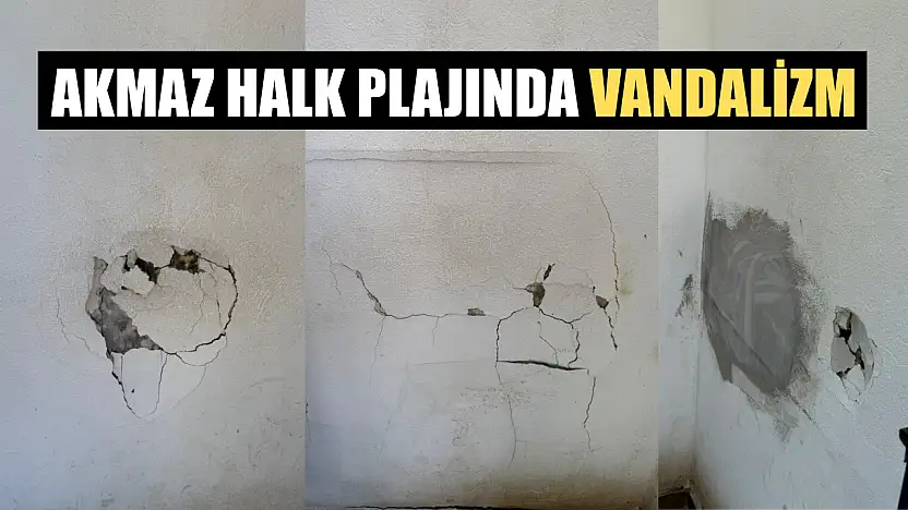Akmaz Halk Plajında Vandalizm