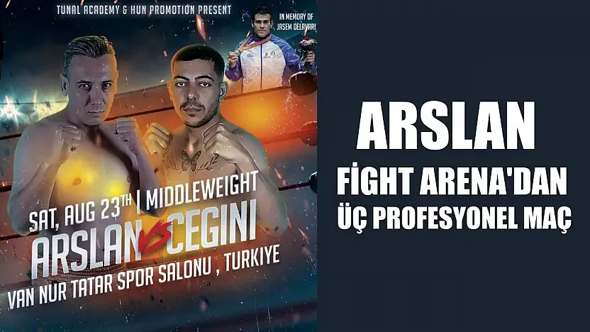 Arslan Fight Arena'dan üç profesyonel maç
