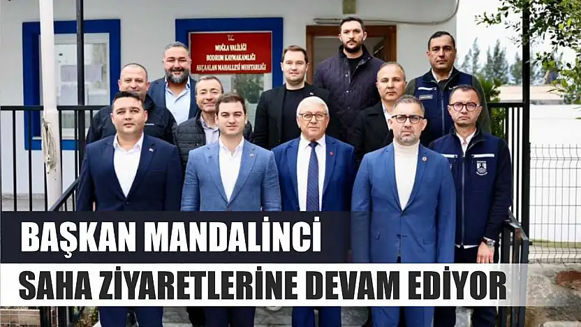 Başkan Mandalinci saha ziyaretlerine devam ediyor