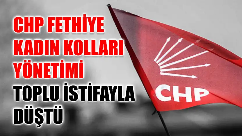 CHP Fethiye Kadın Kolları Yönetimi Toplu İstifayla Düştü