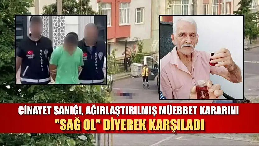 Cinayet sanığı, ağırlaştırılmış müebbet kararını 'Sağ ol' diyerek karşıladı