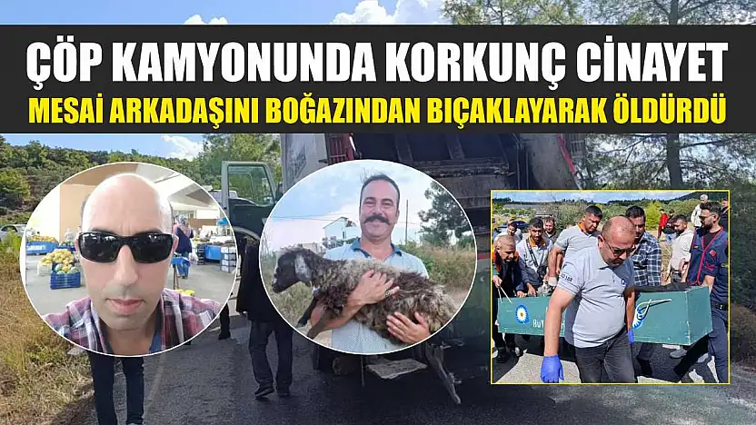 Çöp kamyonunda korkunç cinayet: Mesai arkadaşını boğazından bıçaklayarak öldürdü