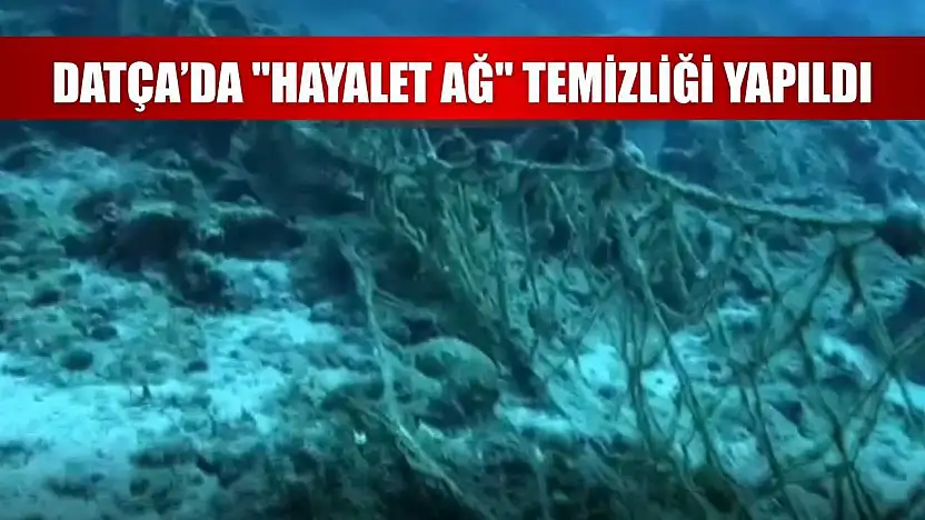 Datça'da 'hayalet ağ' temizliği yapıldı