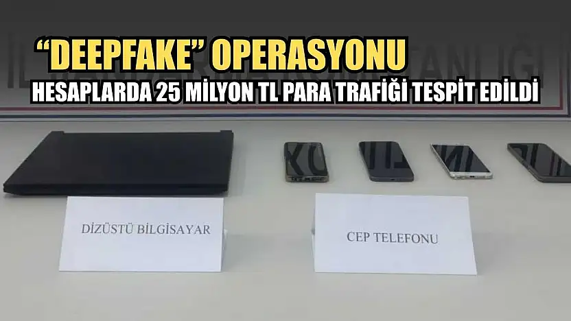 'Deepfake' operasyonu: Hesaplarda 25 milyon TL para trafiği tespit edildi