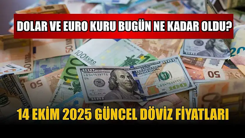 Dolar ve Euro Kuru bugün ne kadar oldu? 14 Ekim 2025 Güncel Döviz Fiyatları