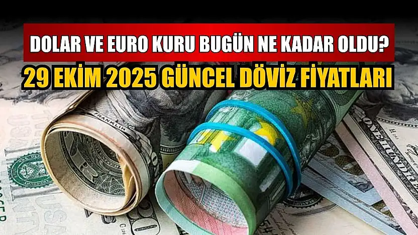 Dolar ve Euro kuru bugün ne kadar oldu?  29 Ekim 2025 güncel döviz fiyatları