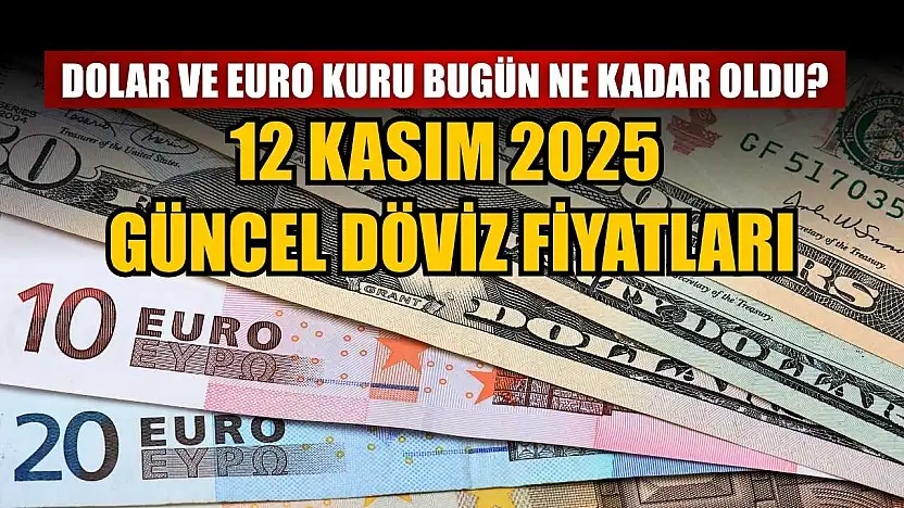 Dolar ve Euro kuru bugün ne kadar oldu?  12 Kasım 2025 güncel döviz fiyatları