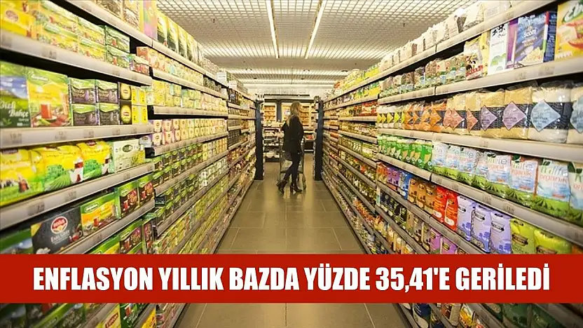 Enflasyon yıllık bazda yüzde 35,41'e geriledi