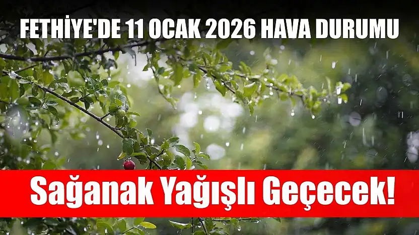 Fethiye'de 11 Ocak 2026 Hava Durumu: Sağanak Yağışlı Geçecek!