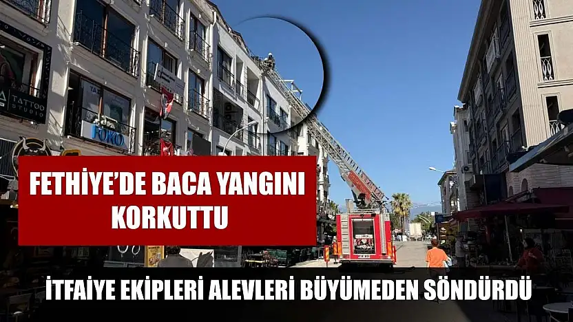 Fethiye'de baca yangını korkuttu: İtfaiye ekipleri alevleri büyümeden söndürdü
