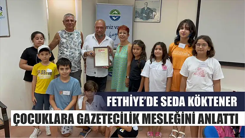 Fethiye'de Seda Köktener, Çocuklara Gazetecilik Mesleğini Anlattı