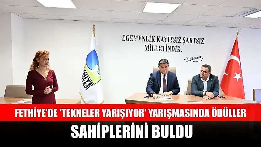 Fethiye'de 'Tekneler Yarışıyor' yarışmasında ödüller sahiplerini buldu