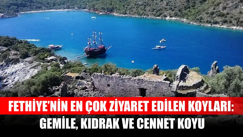 Fethiye'nin En Çok Ziyaret Edilen Koyları: Gemile, Kıdrak ve Cennet Koyu
