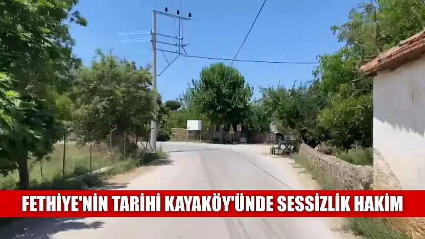 Fethiye'nin tarihi Kayaköy'ünde sessizlik hakim