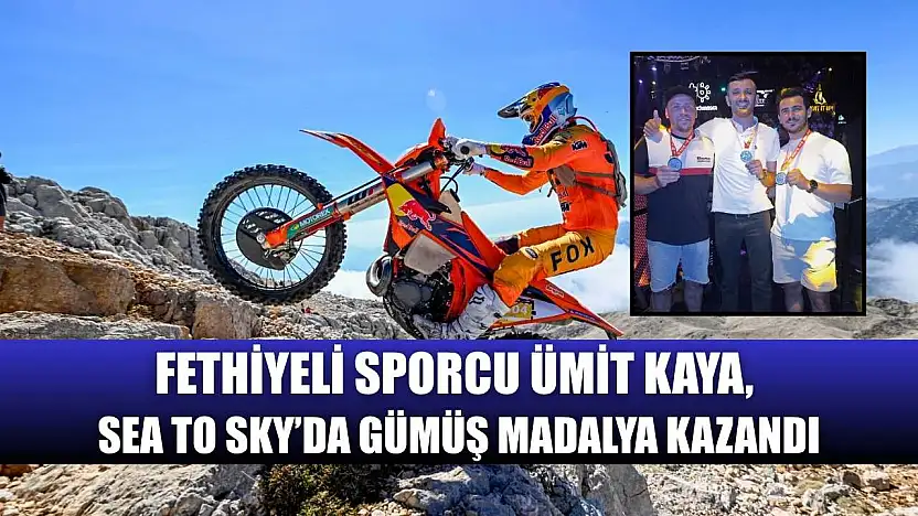 Fethiyeli sporcu Ümit Kaya, Sea To Sky'da gümüş madalya kazandı