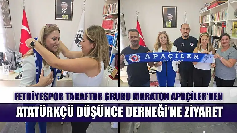 Fethiyespor Taraftar Grubu Maraton Apaçiler'den Atatürkçü Düşünce Derneği'ne Ziyaret