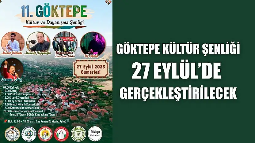 Göktepe Kültür Şenliği, 27 Eylül'de gerçekleştirilecek