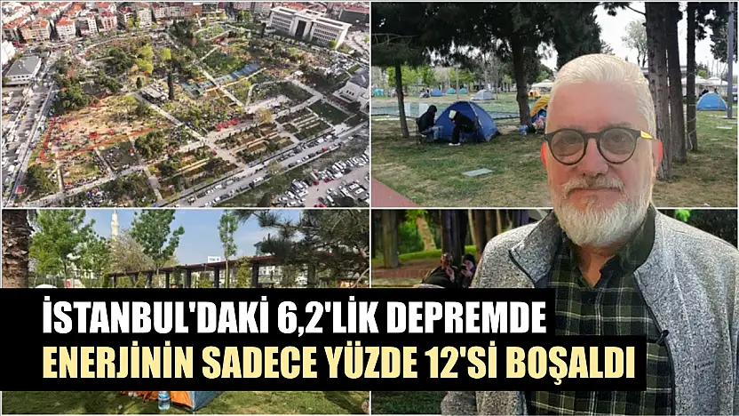 İstanbul'daki 6,2'lik depremde enerjinin sadece yüzde 12'si boşaldı