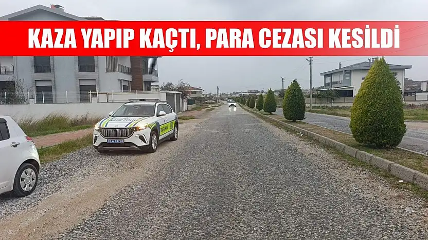 Kaza yapıp kaçtı, para cezası kesildi