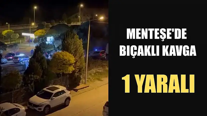 Menteşe'de bıçaklı kavga: 1 yaralı